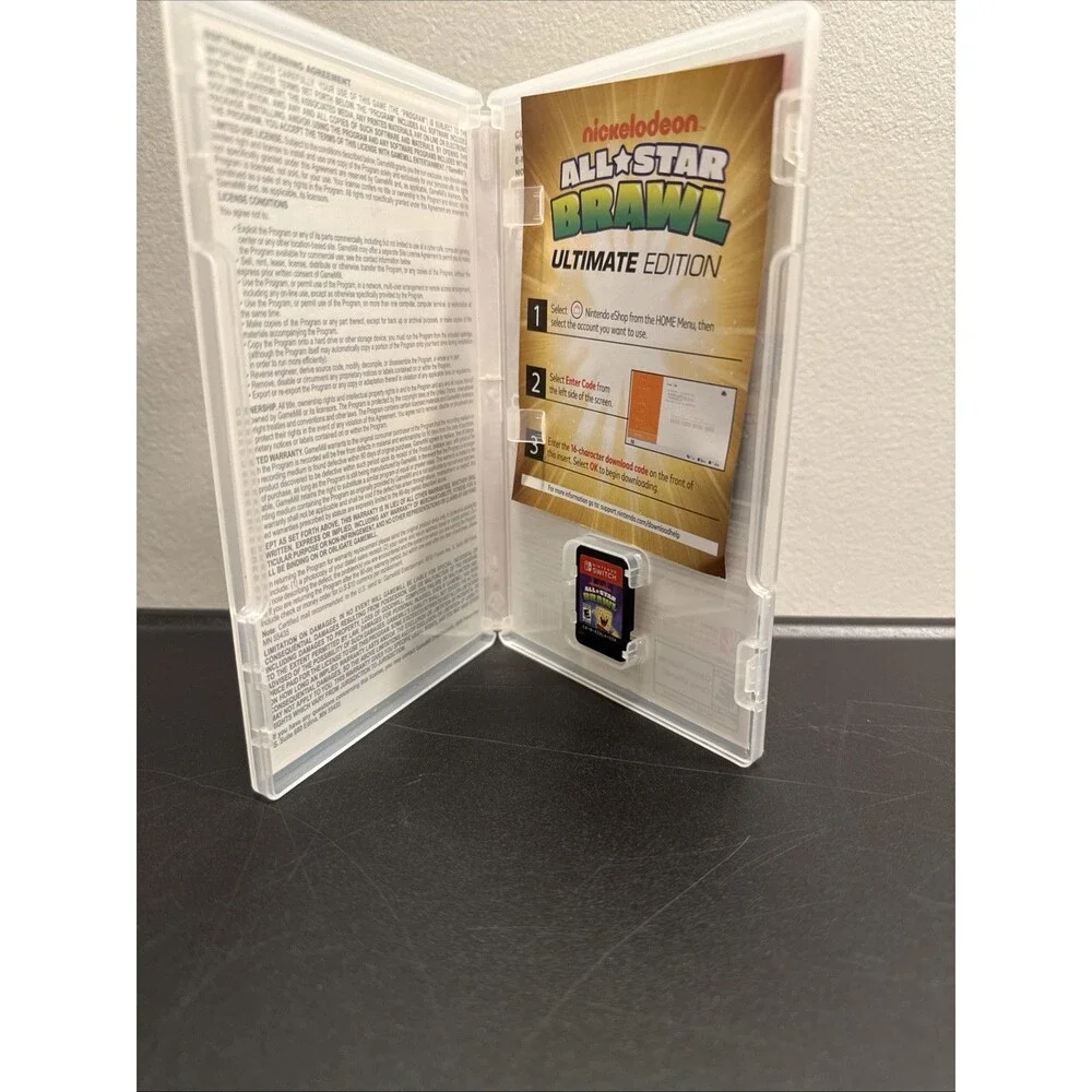 Nickelodeon All-Star Brawl Ultimate Edition Switch Case & Cartridge